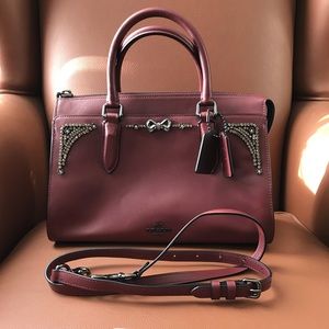 Coach x Selena Gomez Bond Leather Satchel